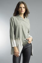Asymmetrical Side Button Coat