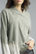 Asymmetrical Side Button Coat