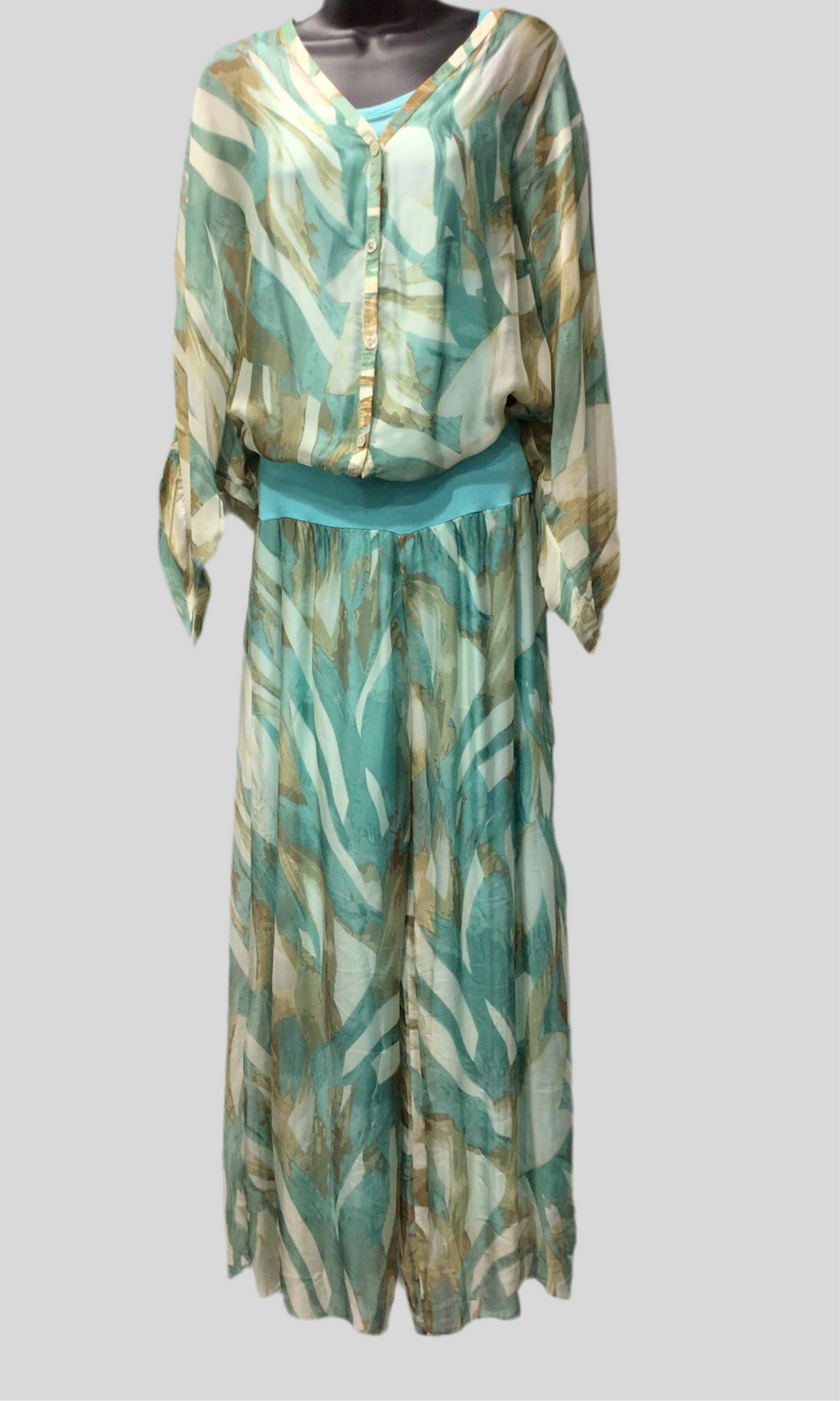 Italian Silk Blend Pants