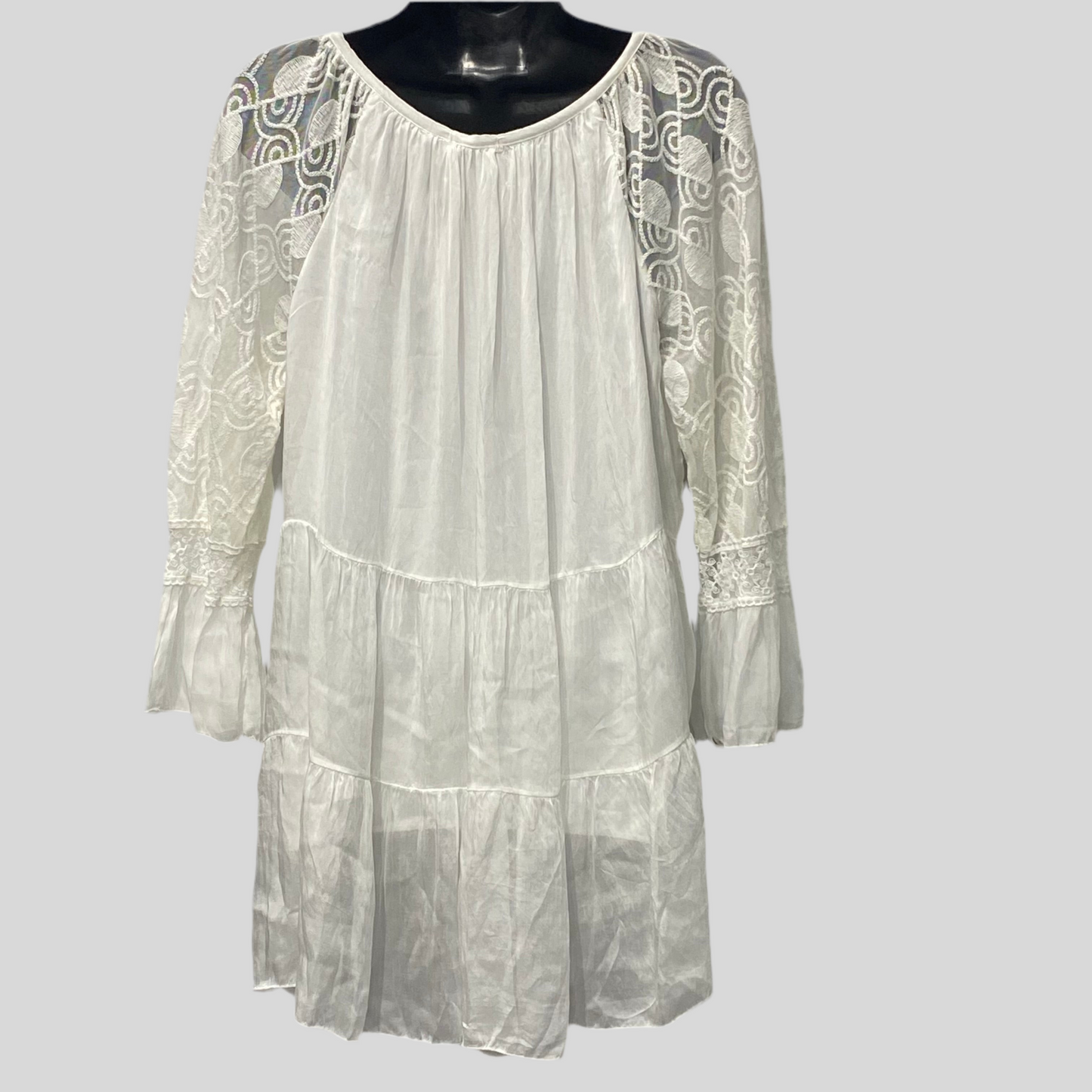 Layered Tunic Top With Lace Details