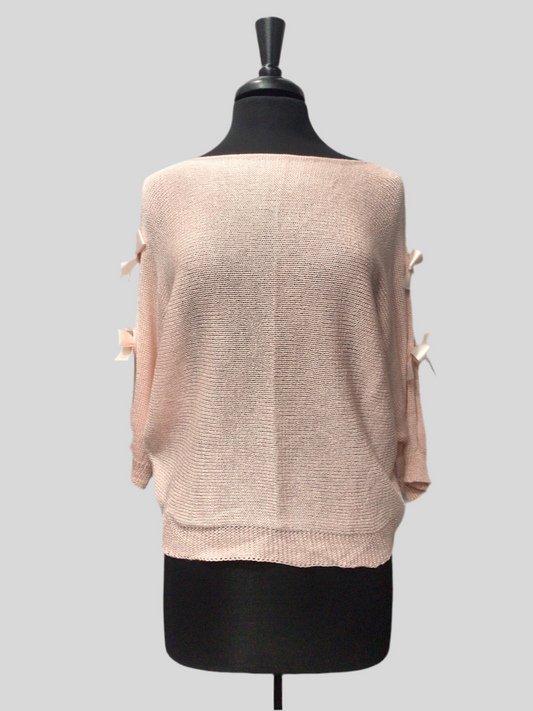 Italian Knit Top with Bows (in 4 colors)