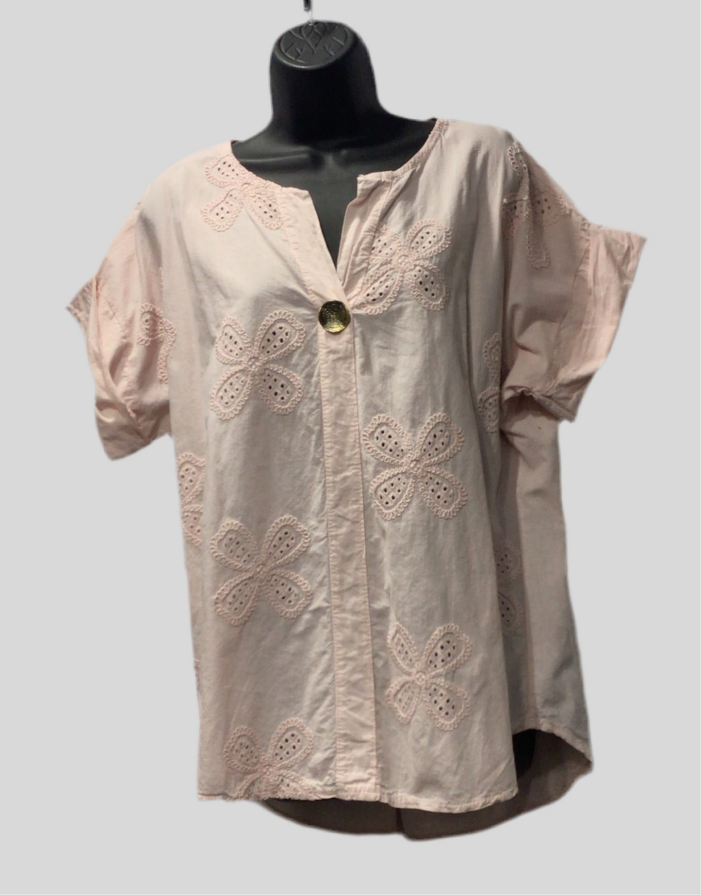 Italian Cotton Embroidered Shirt