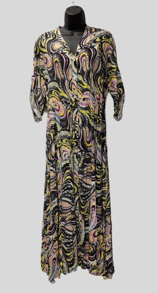 Italian Swirl Design Maxi Dress (in 3 colors)