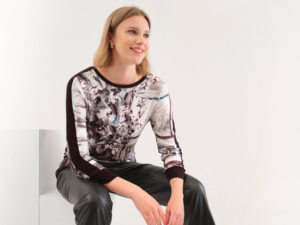 Artistic Still Life Long-Sleeve Top