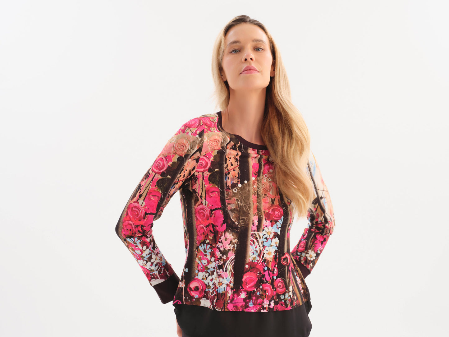 Layered Wildflower High-Low Top