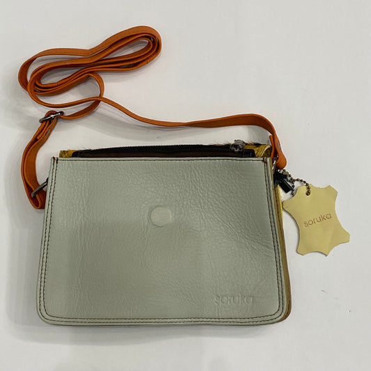 Textured Square Leather Purse