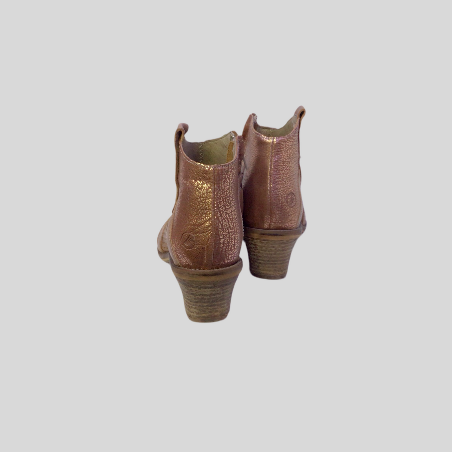 Brown and Copper Short Boot