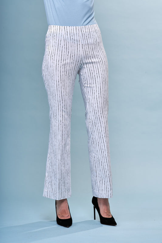 Printed Flared Pants with Side Slit