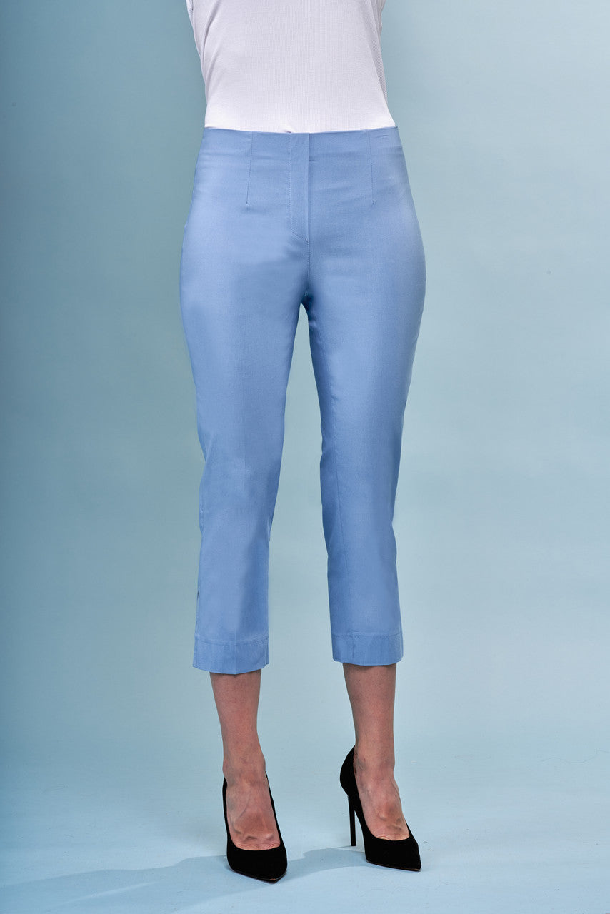 Stretch Capris with Side Slit