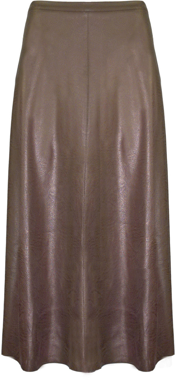 Ultra Lush Vegan Leather Midi Skirt
