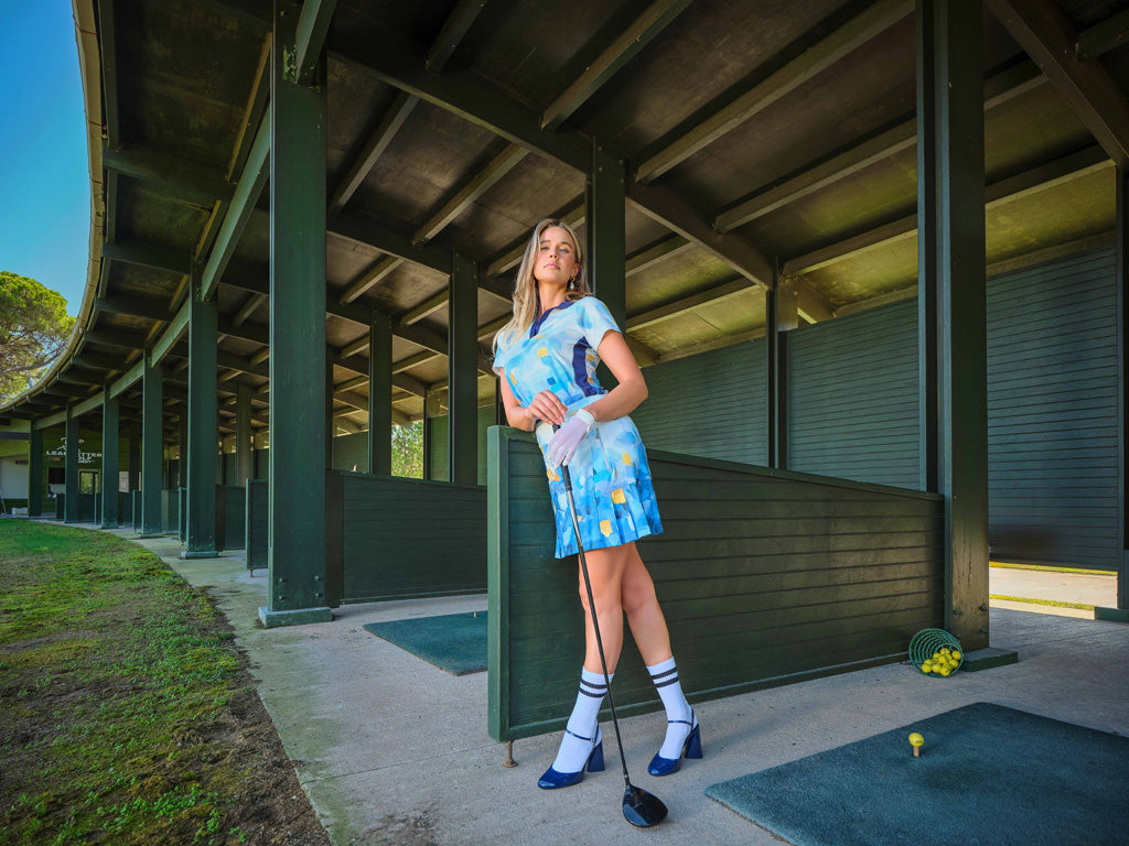 Watercolor Effect Skort - Sportswear (Golf/Tennis/Pickleball)