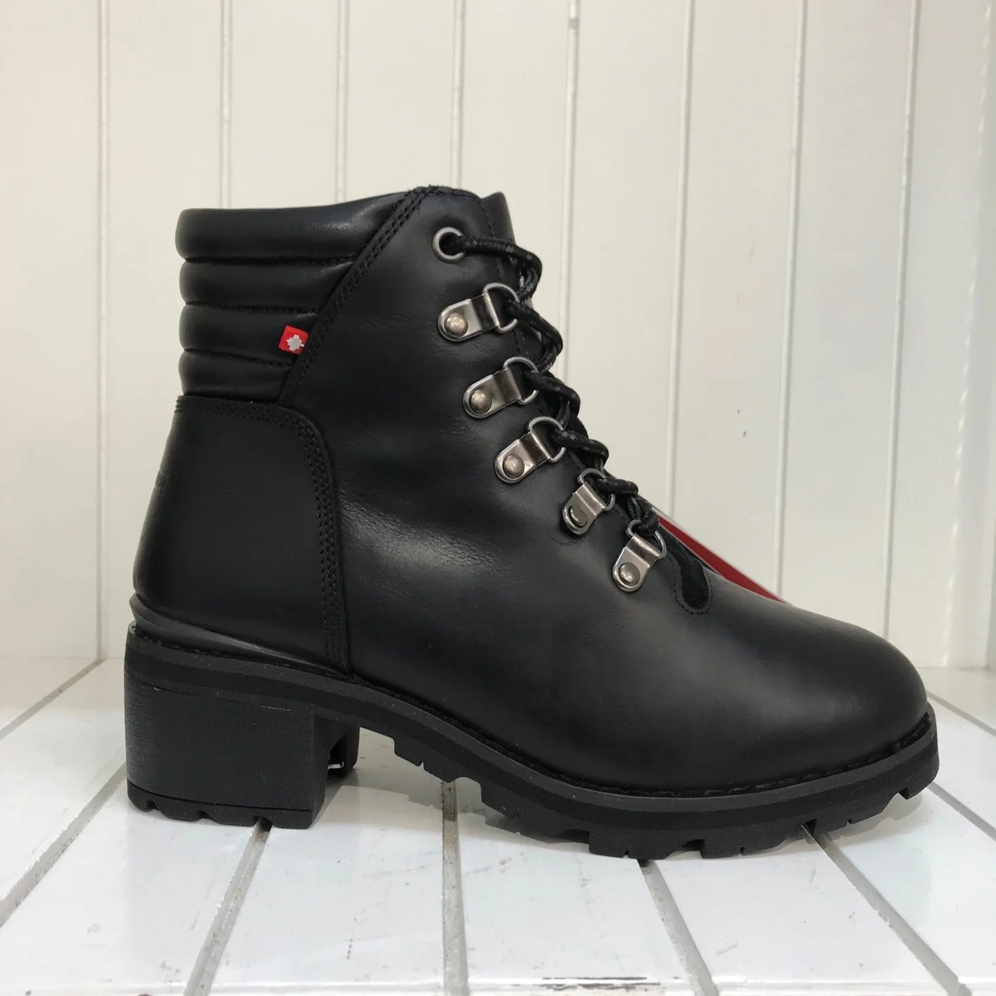 Black 2" Heel Women's Winter Boots