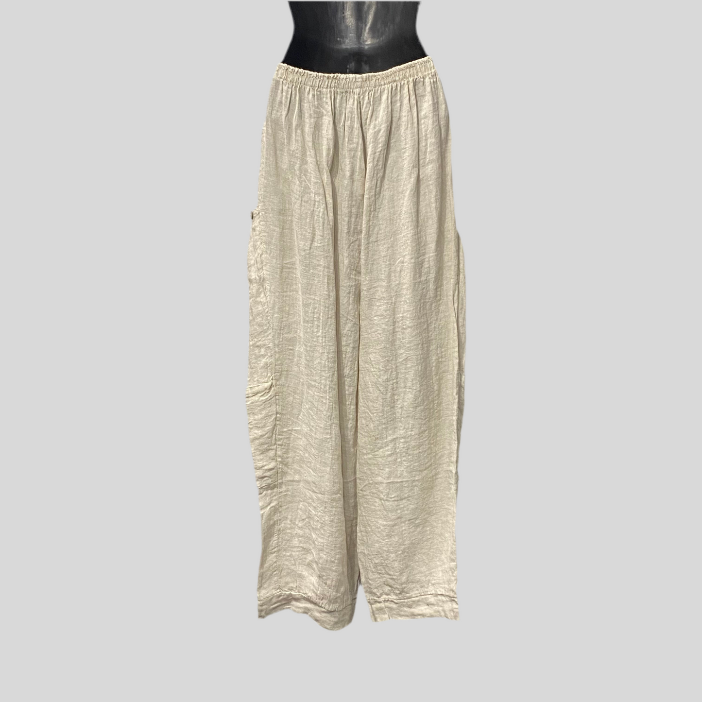 Italian 100% Linen Pants With Pockets