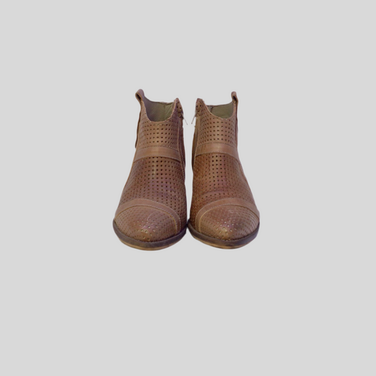 Brown and Copper Short Boot