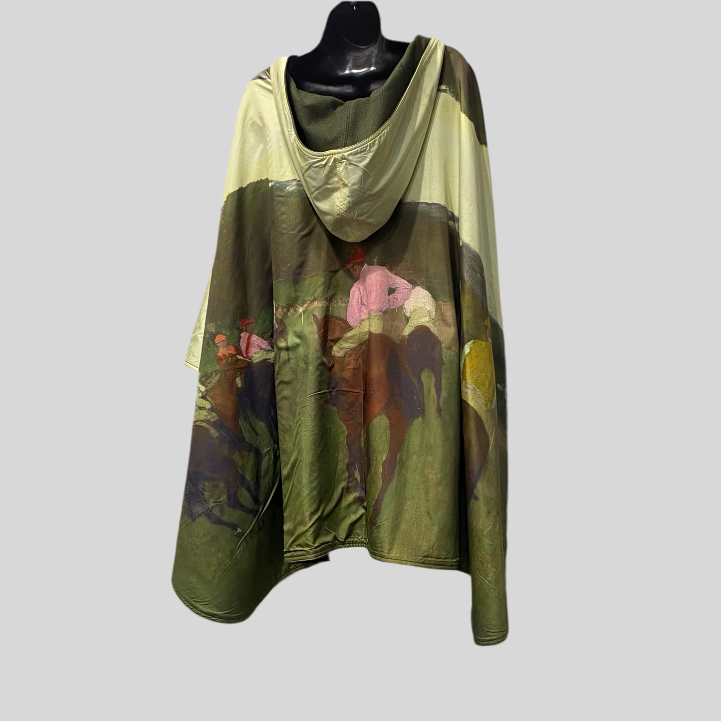 Museum Art Reversible Hooded Rain Cape