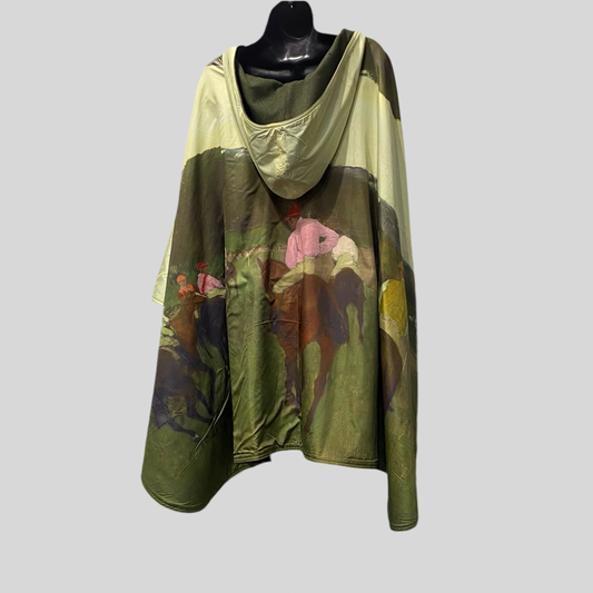 Museum Art Reversible Hooded Rain Cape
