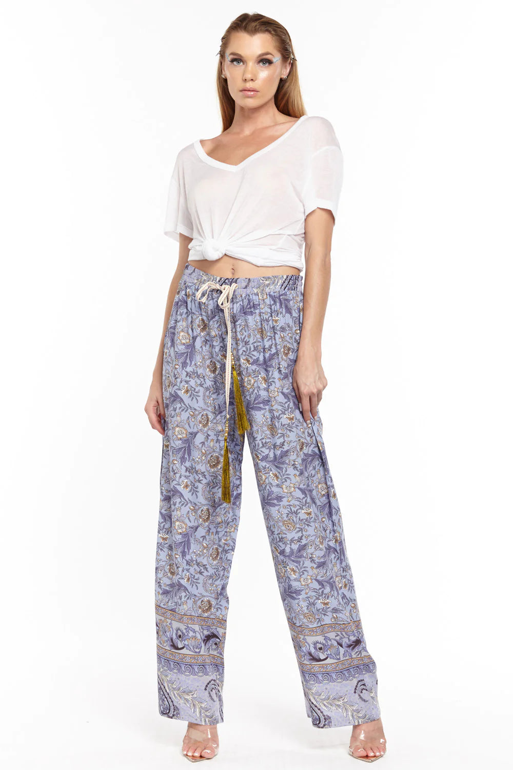 Lilac Floral Pants