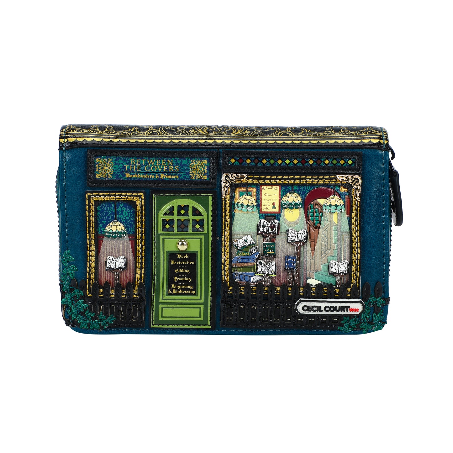 Between the Covers Bookbinders Medium Ziparound Wallet