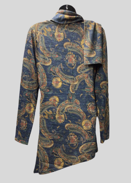 Long Sleeve Tunic with Matching Scarf