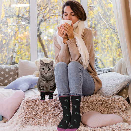 BFF Matching Pet and Owner Fun Socks in Six Designs