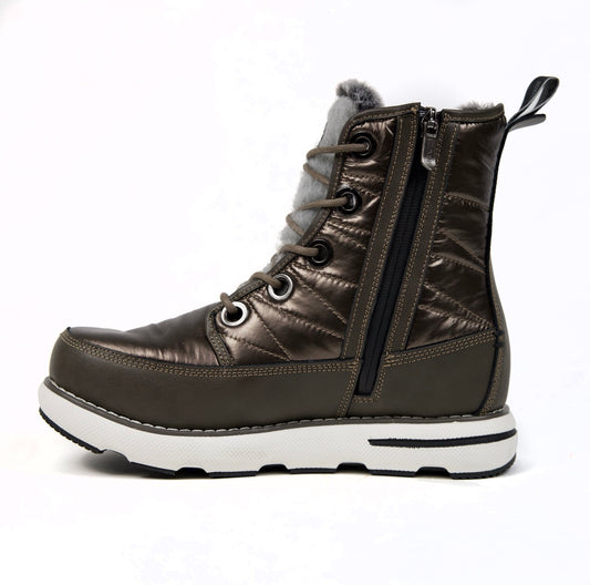 Metallic Puffer Women's Winter Boots