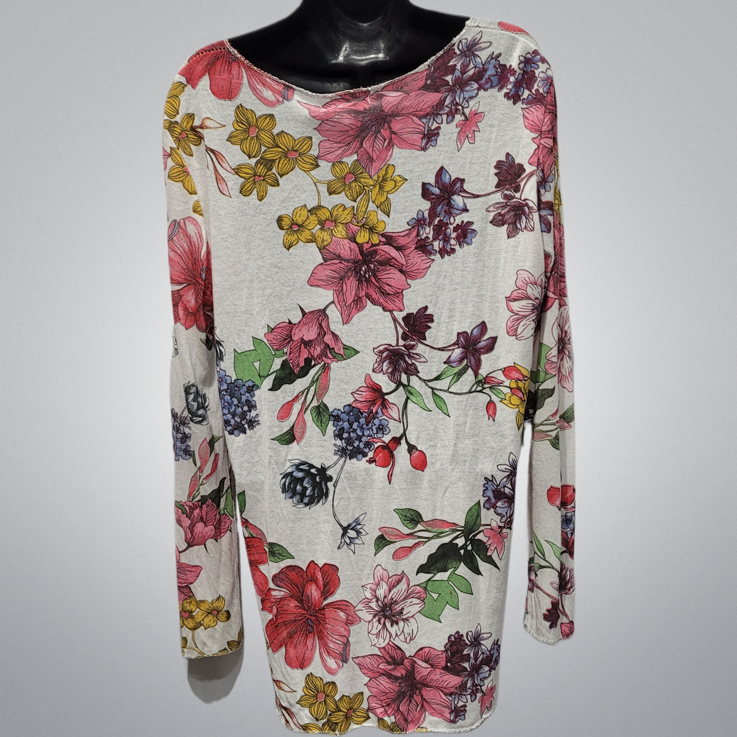 Italian Long Sleeve Floral Top