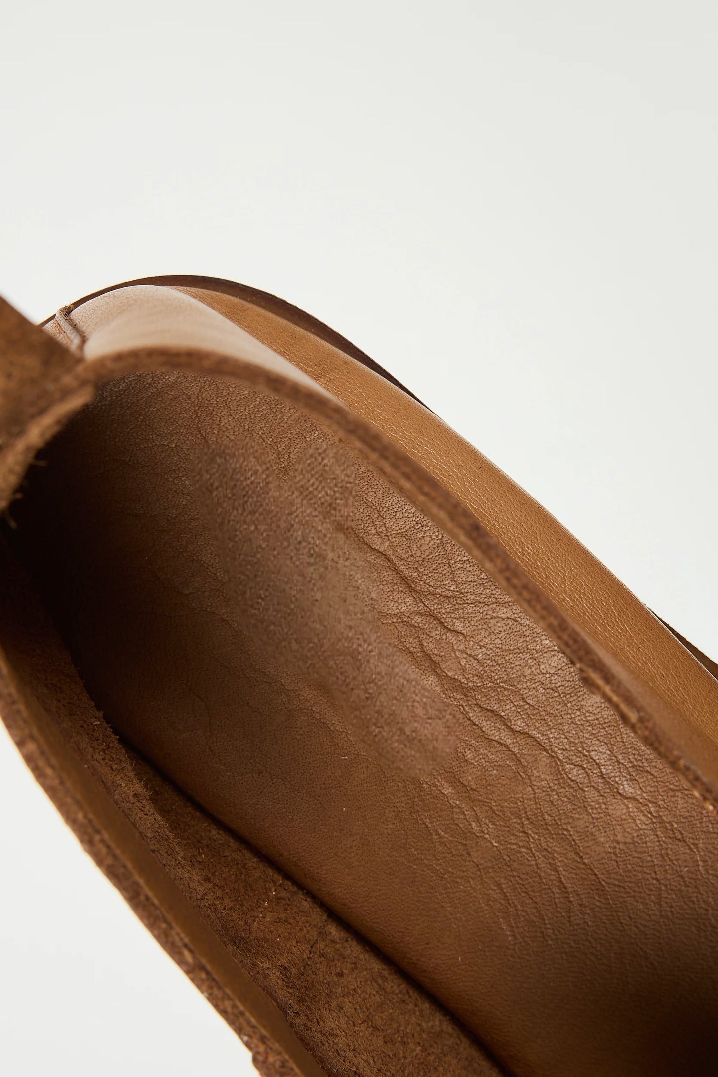 Slip On Peep-Toe Handcrafted Leather Flats