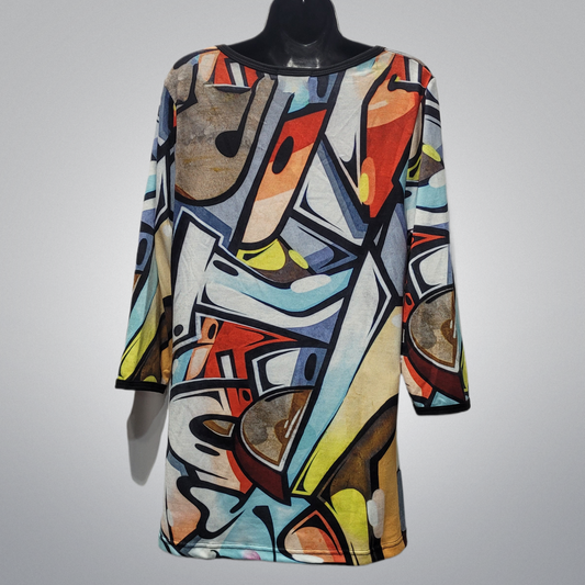 Tunic Abstract Print Dress