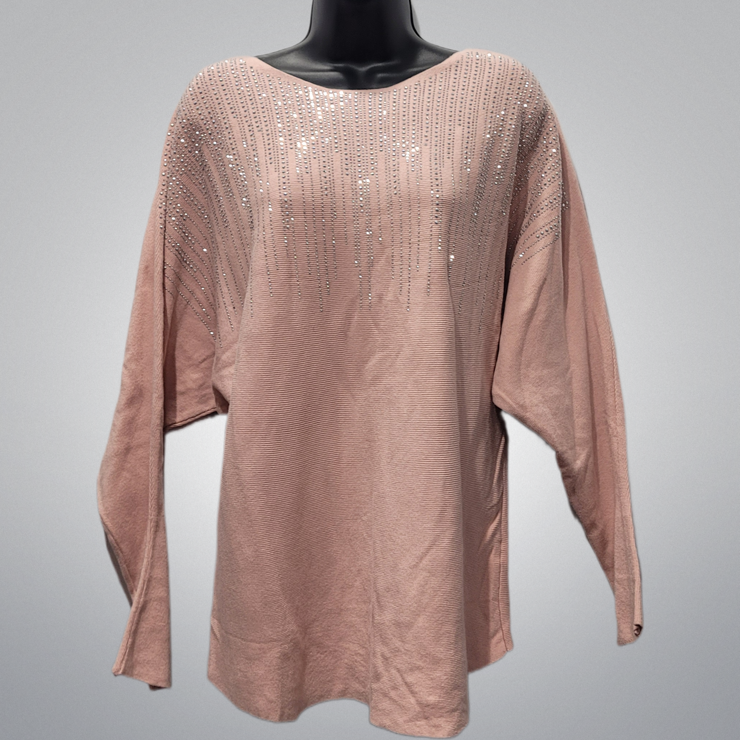 Rose Pink Sparkle Sweater