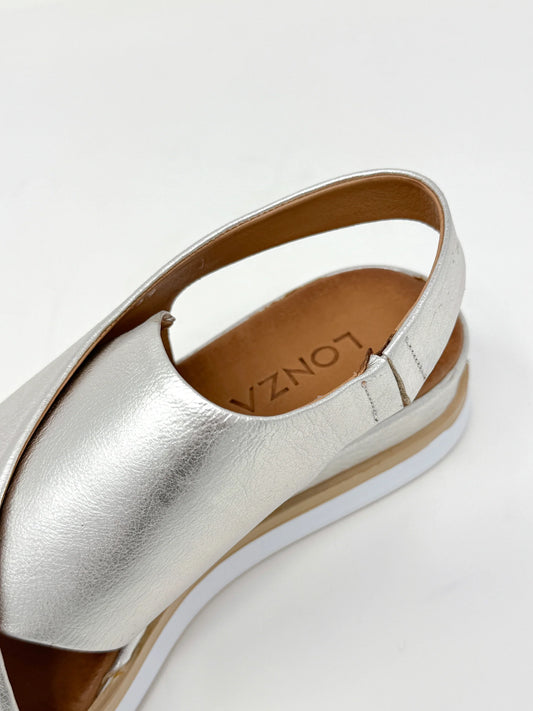 Silver Leather Handcrafted Sandals