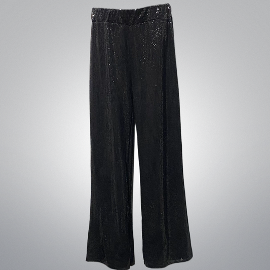 Italian Sequin Wide Leg Pants (in 4 colors)