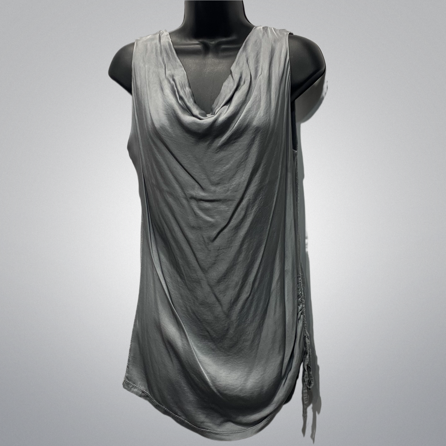 Italian Cowl Front Shimmer Back Top