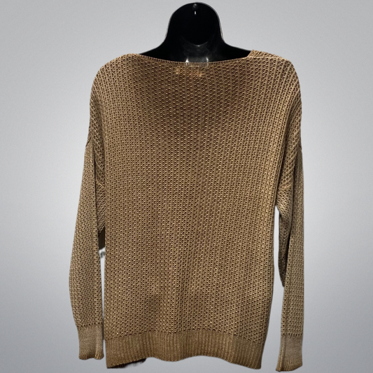 Rounded V-Neck Italian Knit Top (in 2 colors)