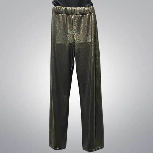Shimmery Wide Leg Pants