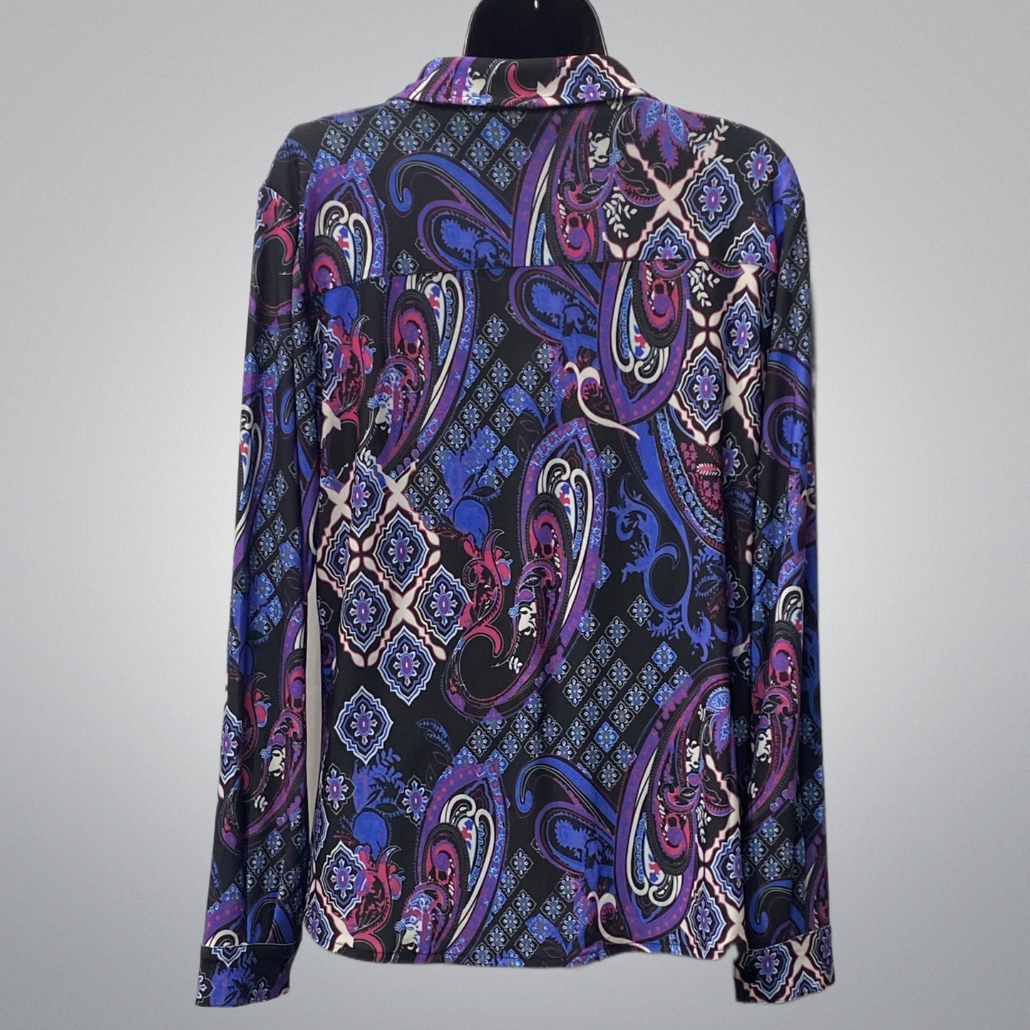 Travel Knit Paisley Purplish Shirt