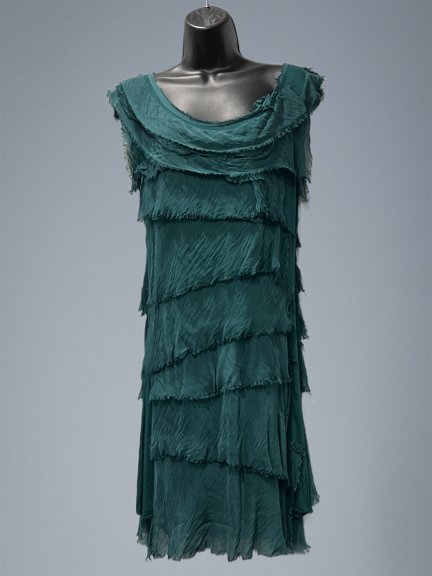 Italian Silk Layered Short Dress (in 4 colors)