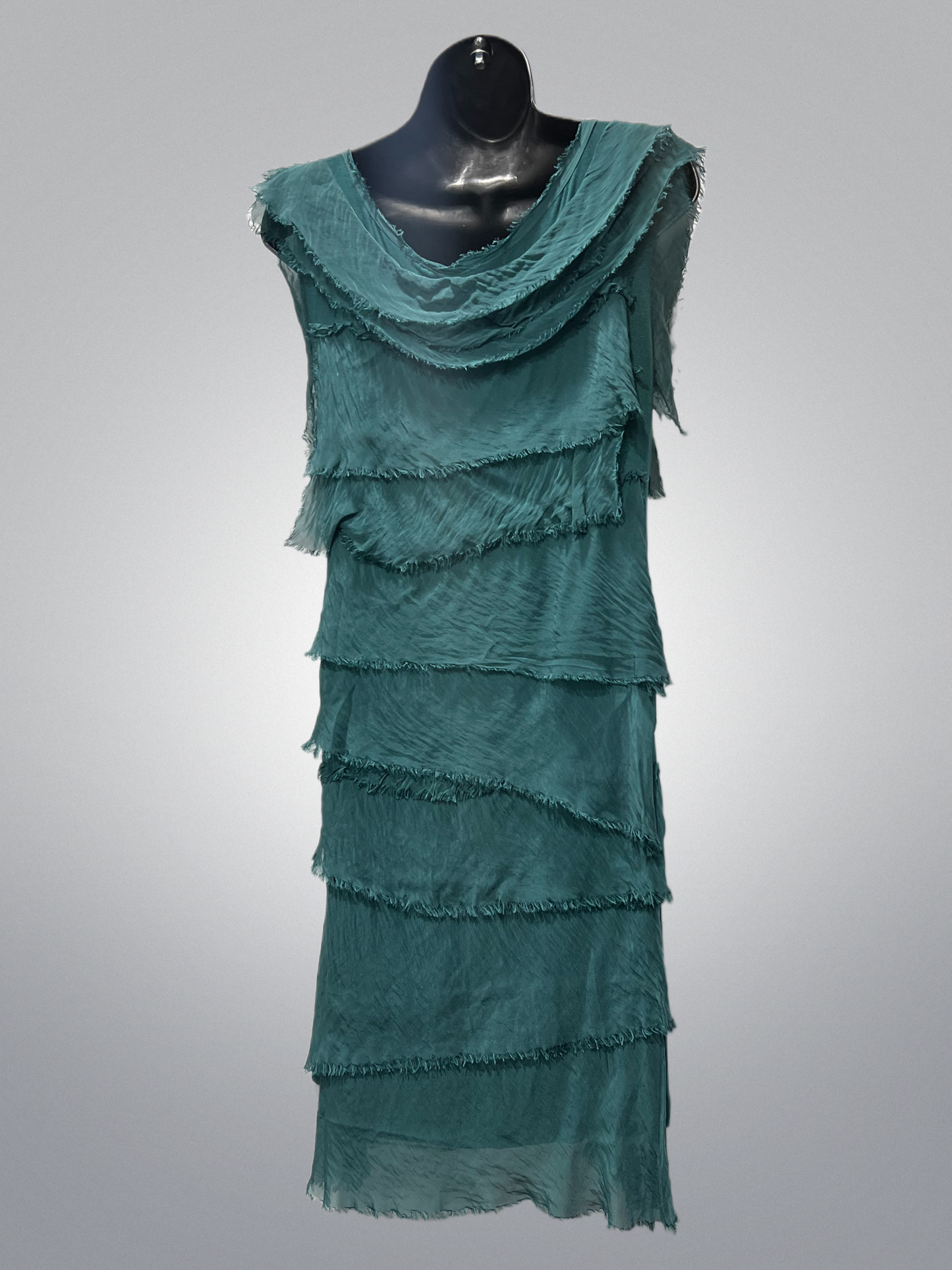 Italian Silk Layered Short Dress (in 4 colors)
