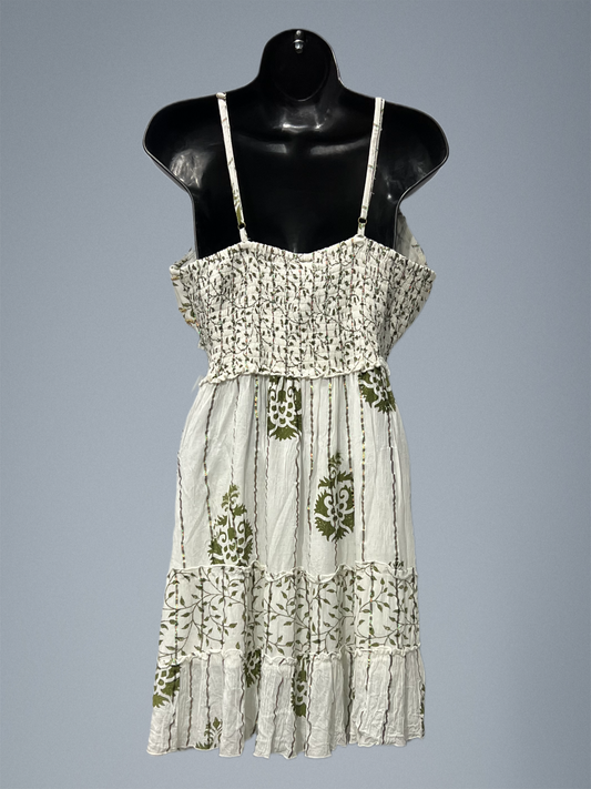 Hand Beaded Spaghetti Strap Short Dress