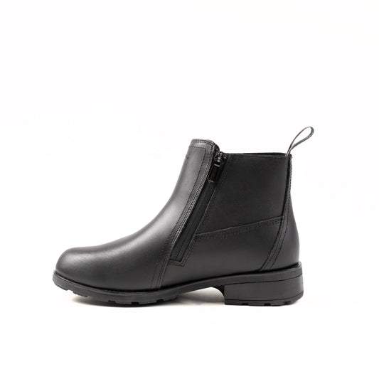 Black Chelsea Zipped Women's Winter Boots