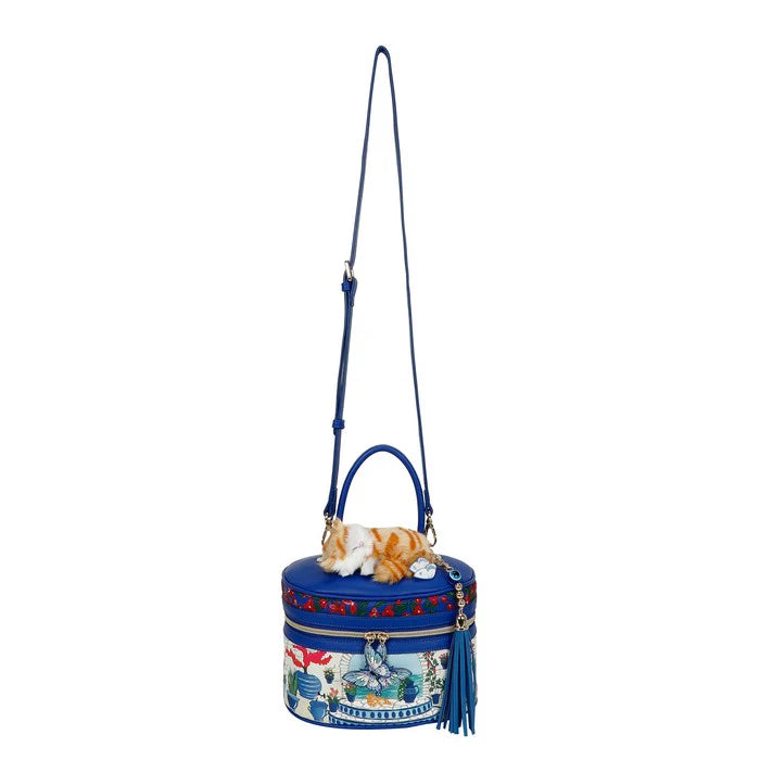 Gardens of the World Greece Sleeping Mimi Vanity Bag