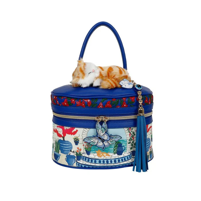 Gardens of the World Greece Sleeping Mimi Vanity Bag
