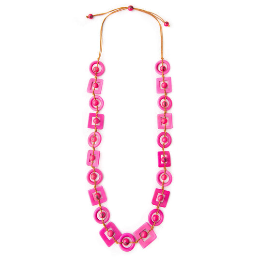 Handcrafted Small Squares Necklace