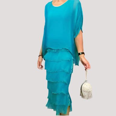 Italian Silk Overlay Dress (in 3 colors)