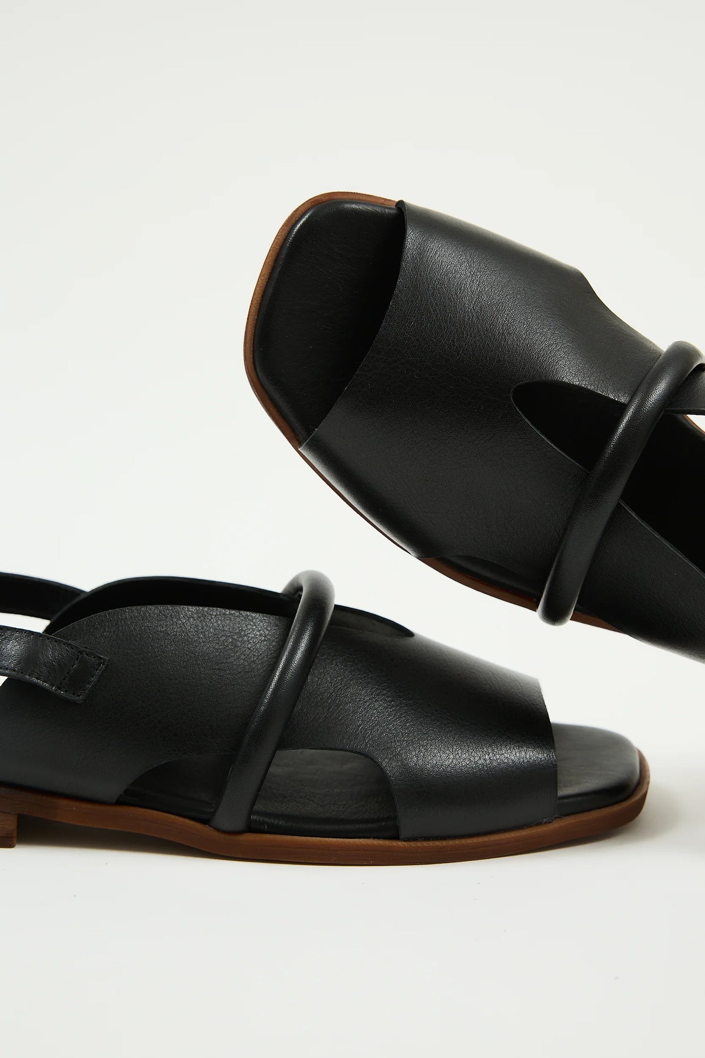 Cross Strap Slingback Handcrafted Leather Sandals (in 3 colors)