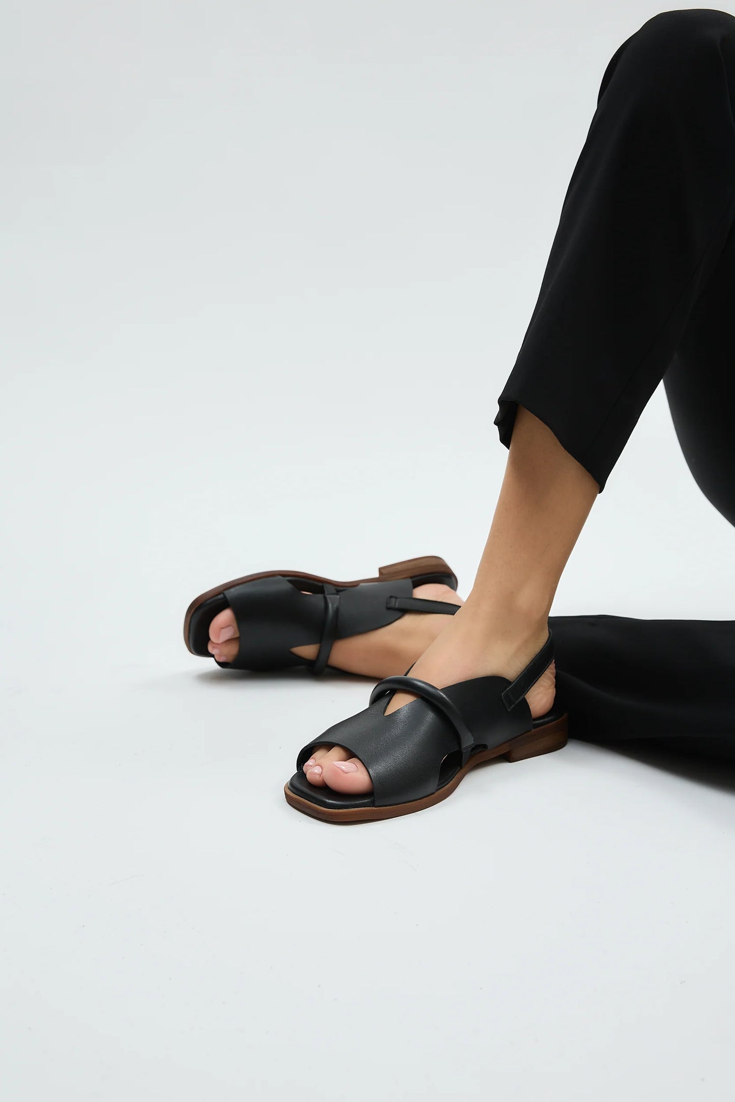 Cross Strap Slingback Handcrafted Leather Sandals (in 3 colors)
