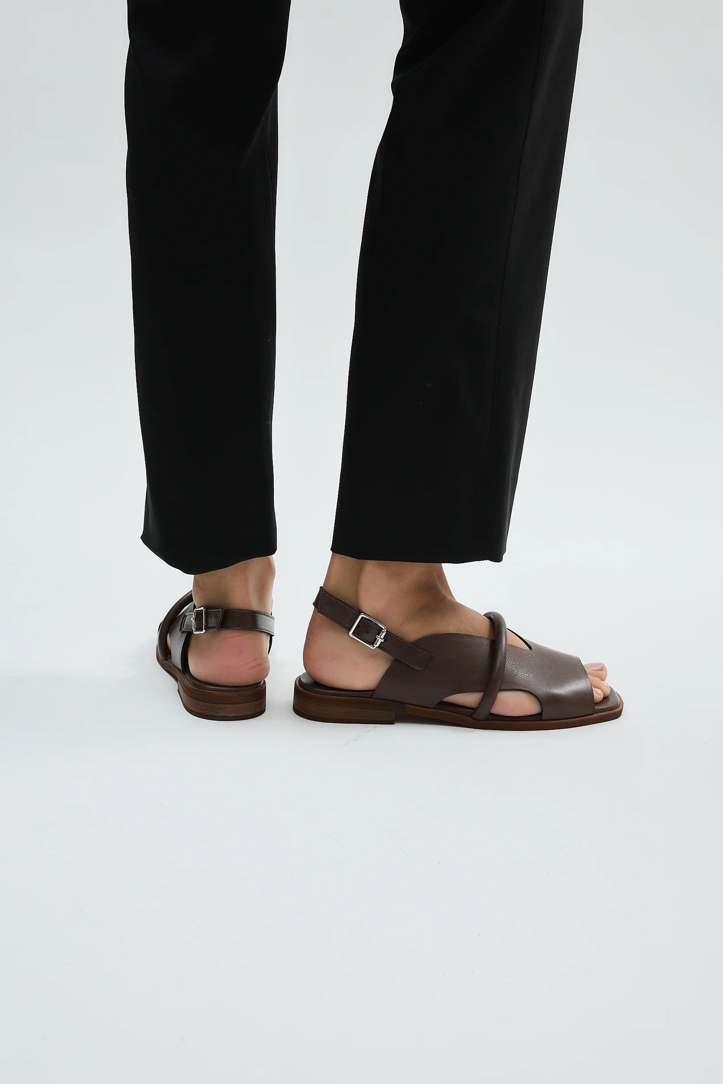 Cross Strap Slingback Handcrafted Leather Sandals (in 3 colors)