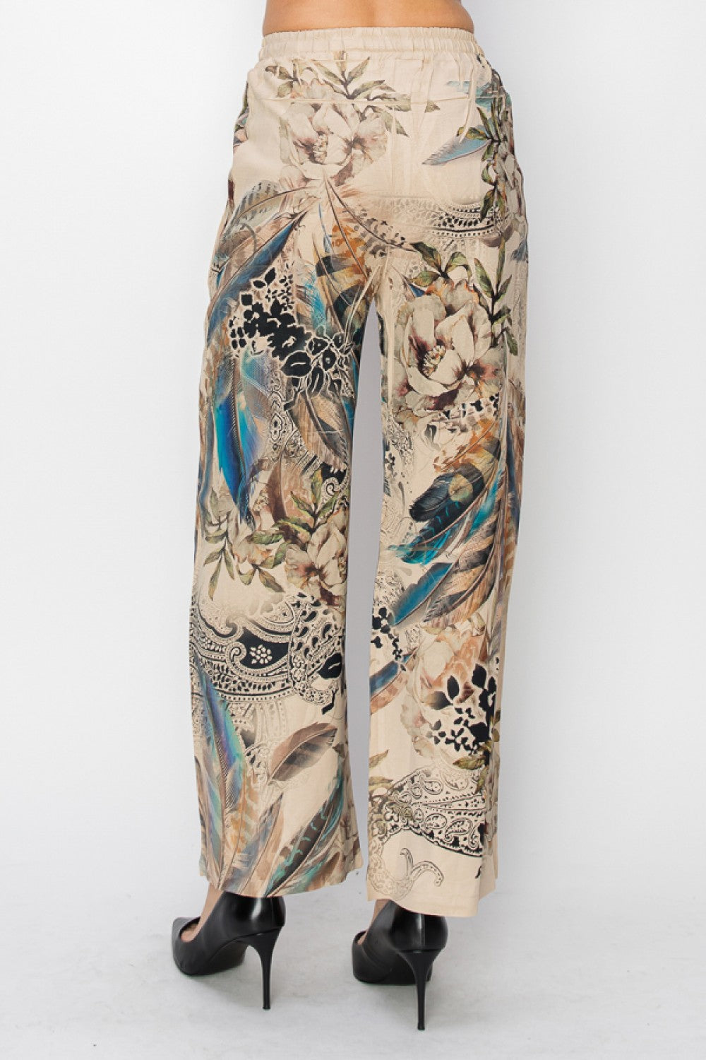 Drawstring Pants With Print