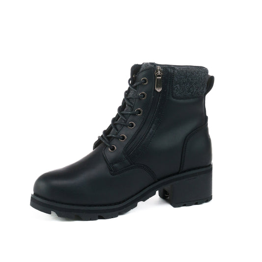 Higher Heel Women's Winter Boots - Black