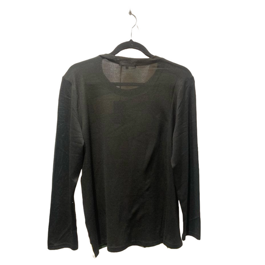 Abstract Art Design Knit Long Sleeve Top