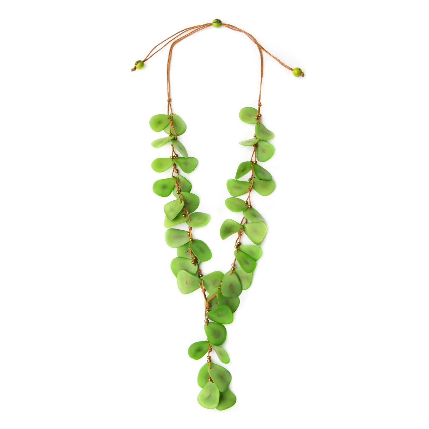 Adjustable Hand Tied Drop Necklace